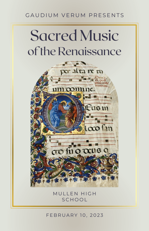 Featured image for Sacred Music of the Renaissance at Mullen High School