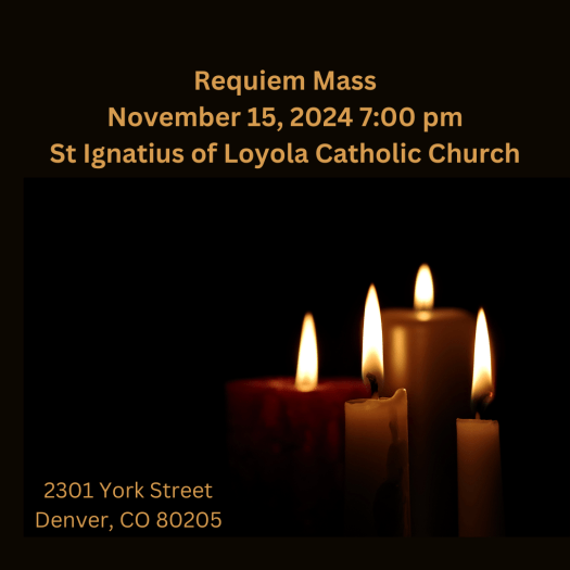 Featured image for Requiem Mass: Nov. 15, 2024, at St. Ignatius of Loyola